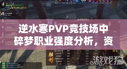 逆水寒PVP競技場中碎夢職業(yè)強(qiáng)度分析，資源管理技巧深度解析