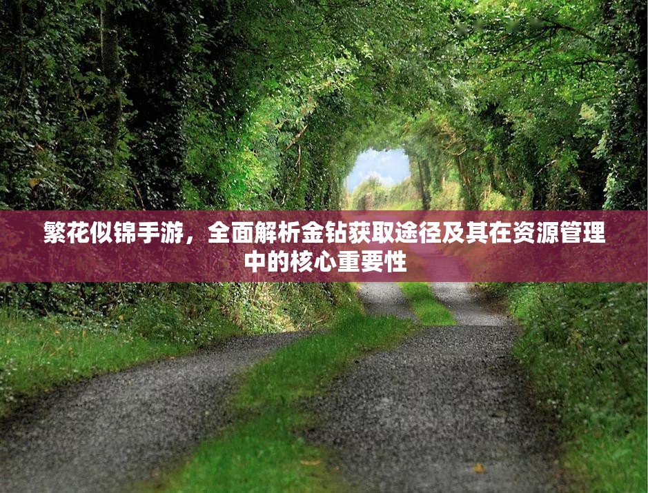 繁花似錦手游，全面解析金鉆獲取途徑及其在資源管理中的核心重要性