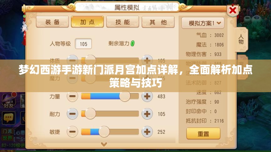 夢(mèng)幻西游手游新門派月宮加點(diǎn)詳解，全面解析加點(diǎn)策略與技巧
