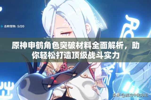 原神申鶴角色突破材料全面解析，助你輕松打造頂級(jí)戰(zhàn)斗實(shí)力
