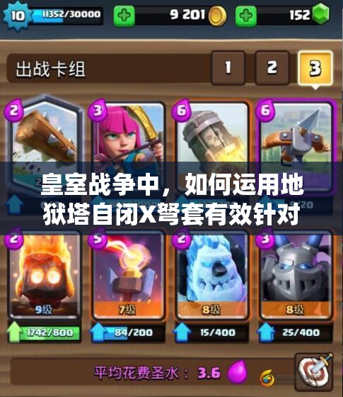 皇室戰(zhàn)爭中，如何運(yùn)用地獄塔自閉X弩套有效針對超級騎士？