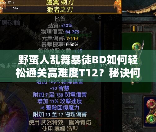 野蠻人亂舞暴徒BD如何輕松通關(guān)高難度T12？秘訣何在？