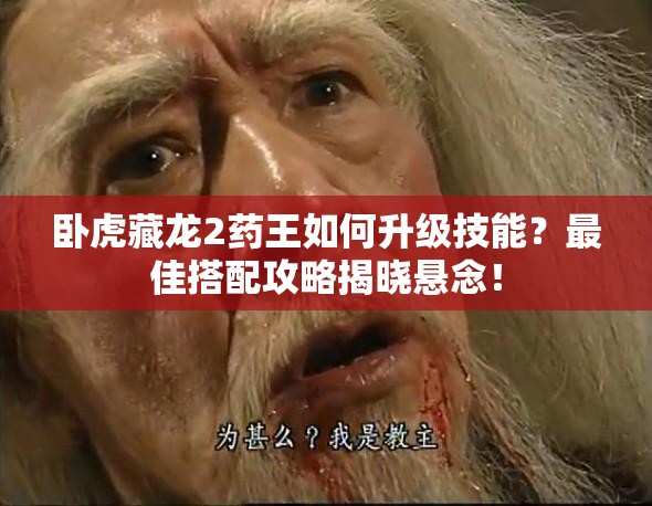 臥虎藏龍2藥王如何升級(jí)技能？最佳搭配攻略揭曉懸念！