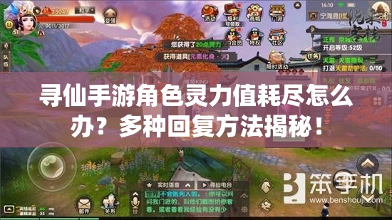 尋仙手游角色靈力值耗盡怎么辦？多種回復(fù)方法揭秘！
