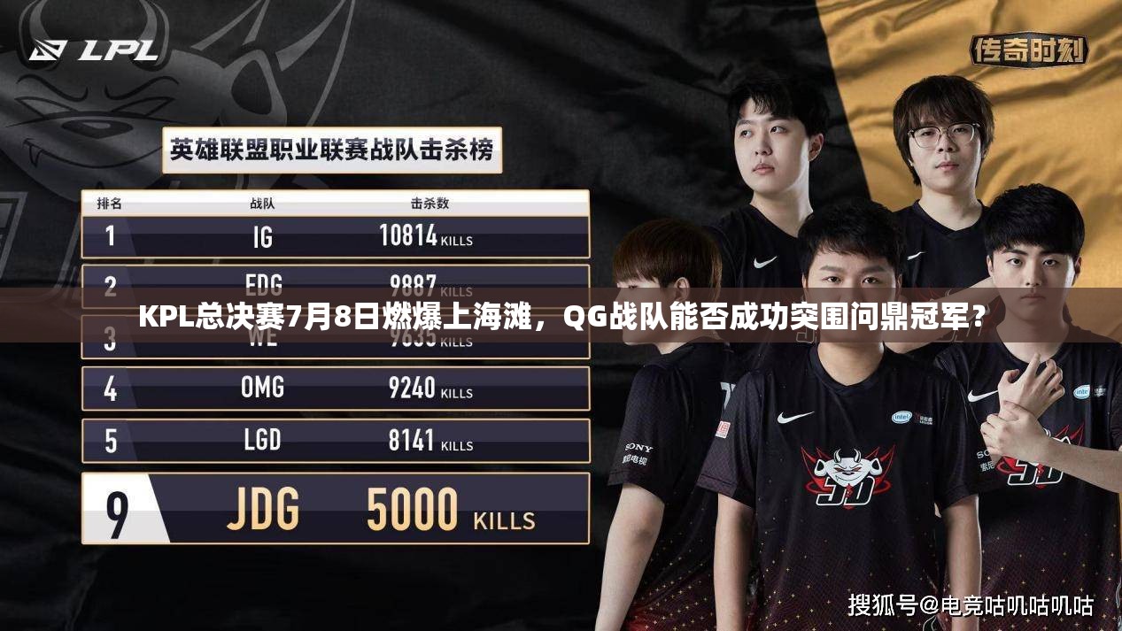 KPL總決賽7月8日燃爆上海灘，QG戰(zhàn)隊能否成功突圍問鼎冠軍？