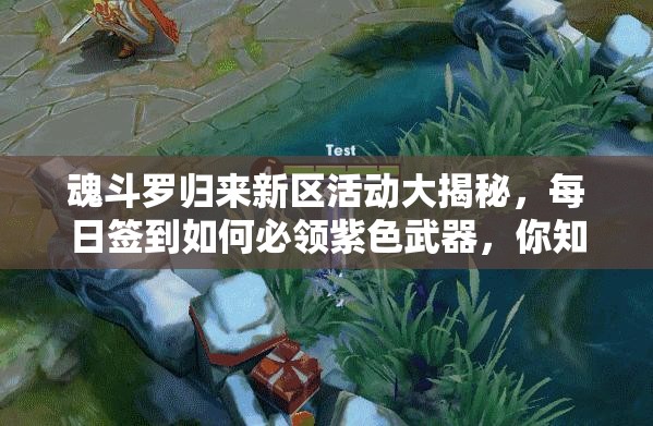 魂斗羅歸來新區(qū)活動大揭秘，每日簽到如何必領紫色武器，你知道嗎？